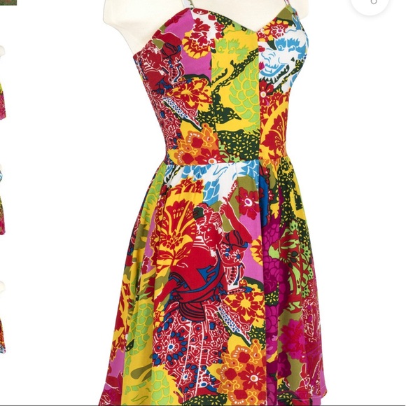 Trashy Diva Ruby Romper Psychedelic Dragons NWOT - Picture 4 of 8